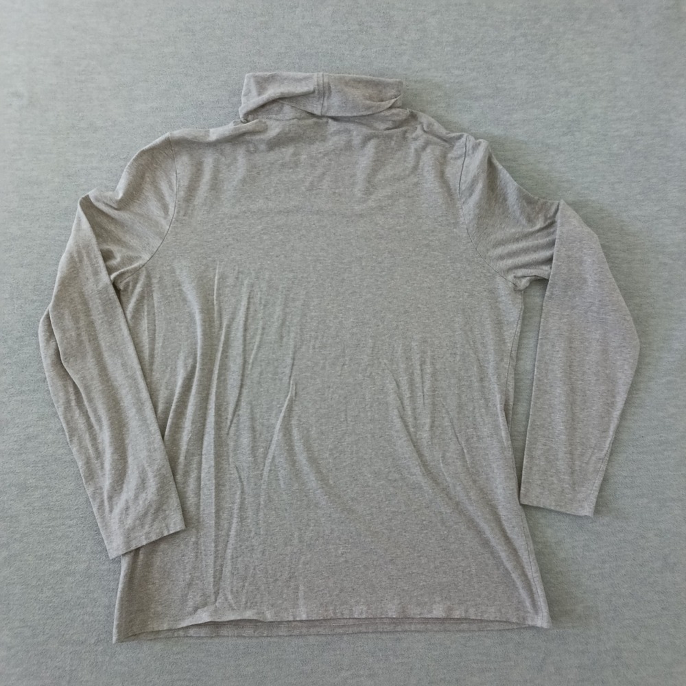 Duluth Trading Co Womens XXL Heather Gray Long Sleeve Mock Neck Stretch Shirt - Picture 5 of 7